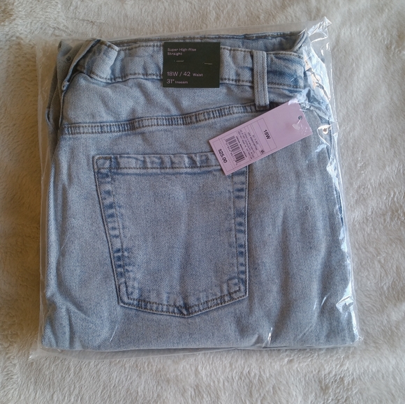 Women's High-Rise Straight Jeans size 18w - Wild Fable - Picture 4 of 4